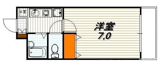 二条CUBE(二条キューブ)の間取り