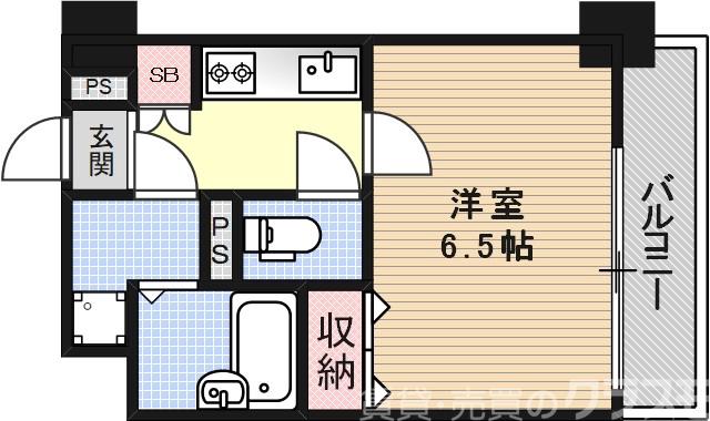 ライオンズマンション京都河原町第3の間取り
