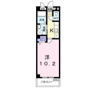 ノイブルーメ桂川の間取り