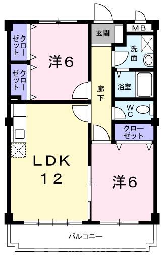 サンライフ桃山の間取り