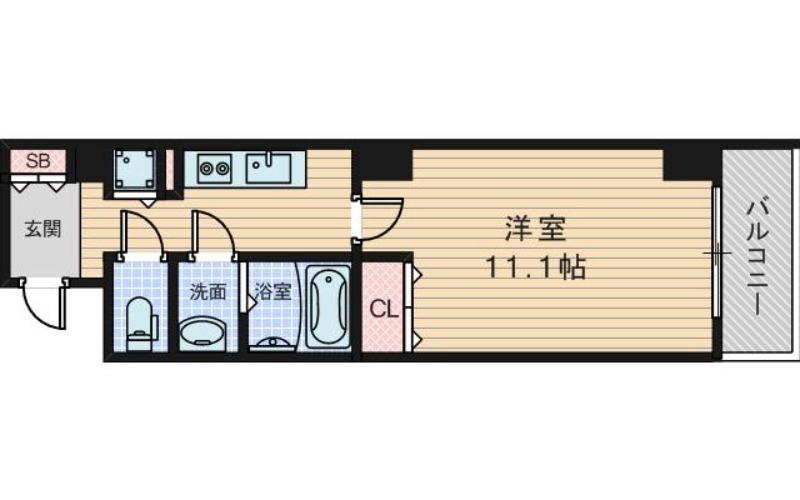 東中島の完工年月（2012年2月）築の賃貸マンションの間取り