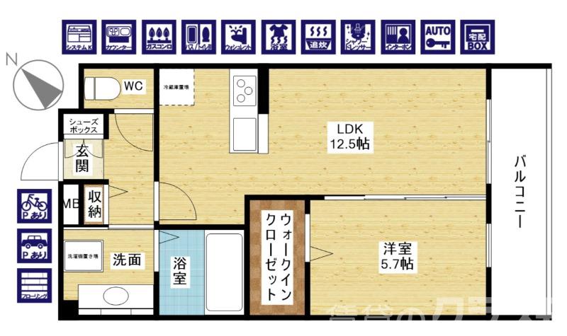 サンライズ豊里の間取り
