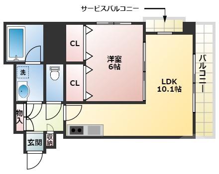 十三東の完工年月（2007年3月）築の賃貸マンションの間取り
