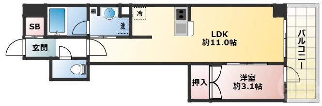 宮原の完工年月（2025年2月）築の賃貸マンションの間取り