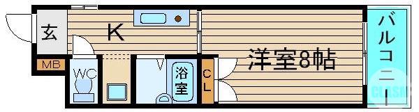 北瓦町の完工年月（2004年12月）築の賃貸マンションの間取り