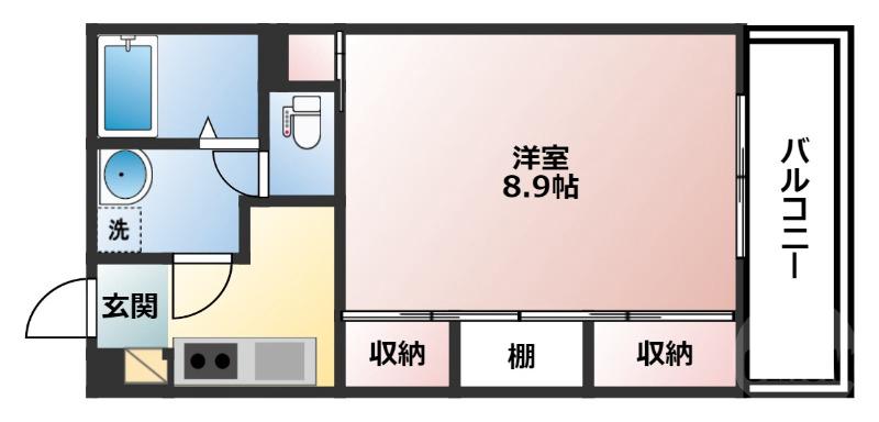 庄内幸町の完工年月（2017年12月）築の賃貸アパートの間取り
