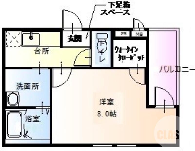 奥本町の完工年月（2017年1月）築の賃貸アパートの間取り