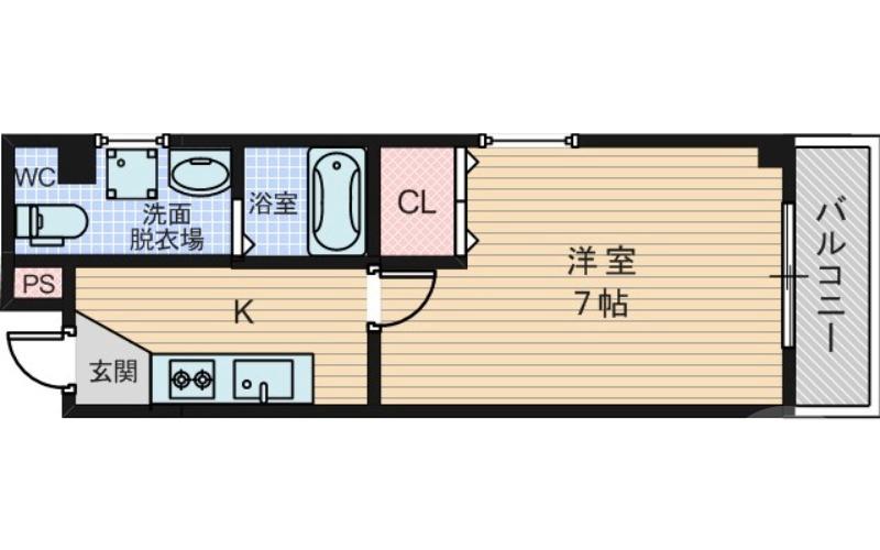 豊新の完工年月（2011年3月）築の賃貸マンションの間取り