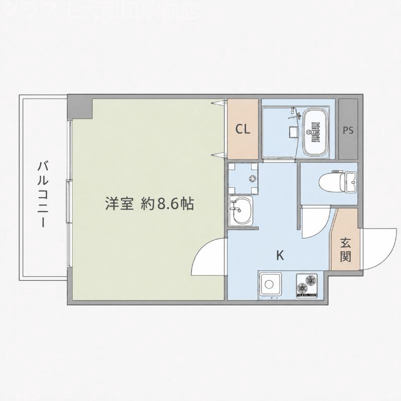 早苗町の完工年月（2026年8月）築の賃貸マンションの間取り