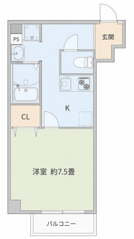 早苗町の完工年月（2026年8月）築の賃貸マンションの間取り