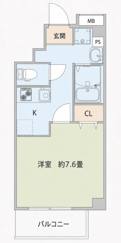 早苗町の完工年月（2026年8月）築の賃貸マンションの間取り