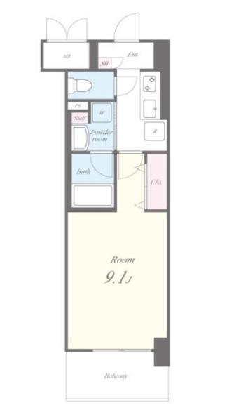 七道西町の完工年月（2023年9月）築の賃貸マンションの間取り