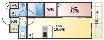加島の完工年月（2025年11月）築の賃貸マンションの間取り