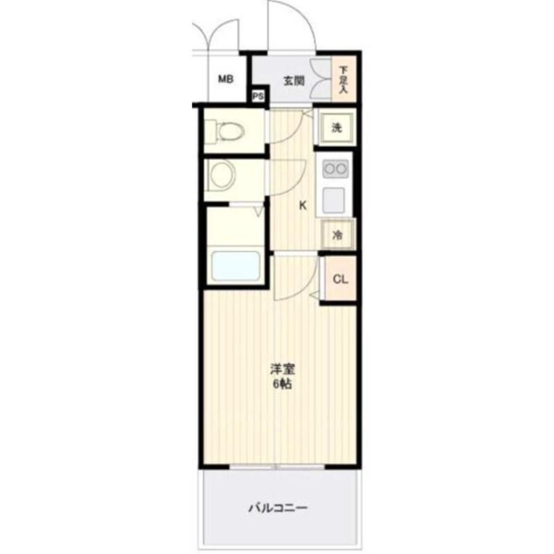東中島の完工年月（2016年8月）築の賃貸マンションの間取り
