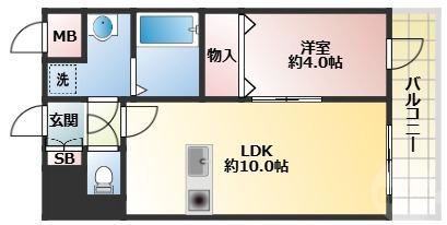 東三国の完工年月（2020年3月）築の賃貸マンションの間取り