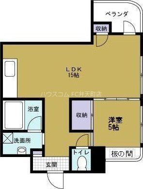 松栄市岡ハイツの間取り