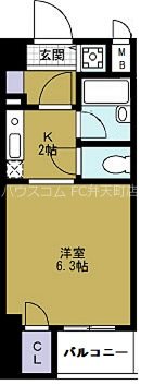 ベルシモンズ大阪港の間取り