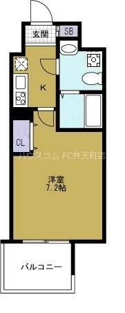 アドバンス大阪ルーチェの間取り