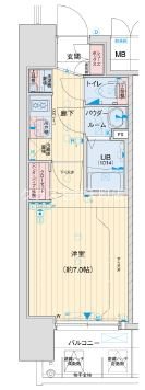 アドバンス大阪ベイココナの間取り