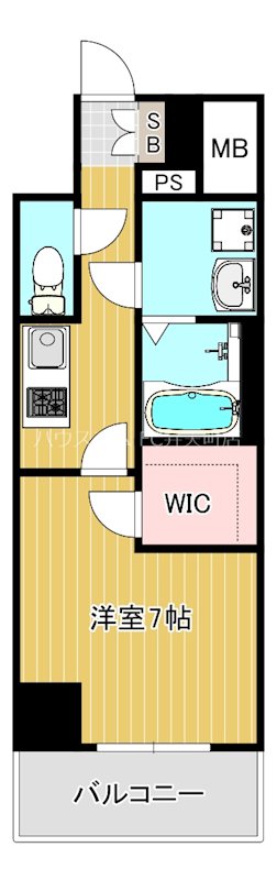 エスプレイス大阪ガルフレジデンスの間取り