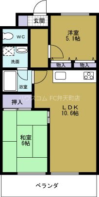 グランドヴィラ三先の間取り