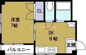 浪華園ハイツの間取り