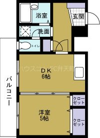 シャトー波除の間取り