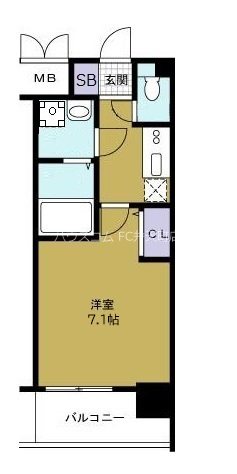 アドバンス大阪ベイストリートの間取り