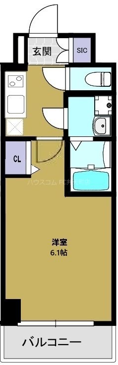 エスリードレジデンス大阪弁天町の間取り