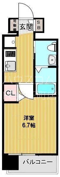 エグゼ弁天町の間取り