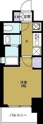 EC難波WEST-SIDEVアジュールの間取り