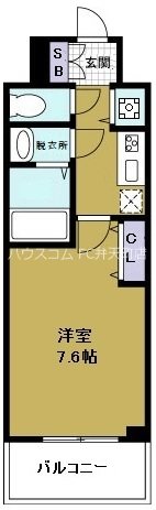ジアコスモ大阪ベイシティの間取り