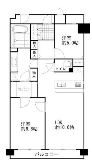 クラウンハイム弁天町の間取り