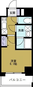 ブランTAT弁天町の間取り