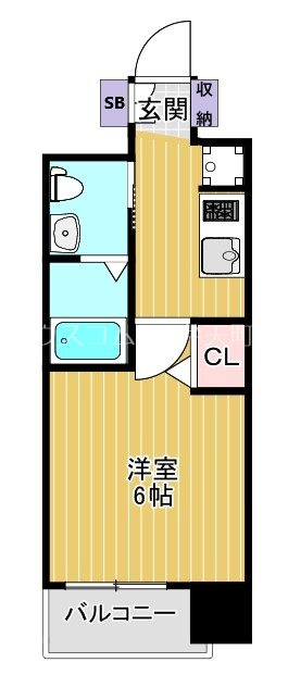 エグゼ弁天町の間取り