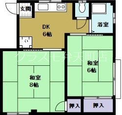 グローバルハイム三先の間取り