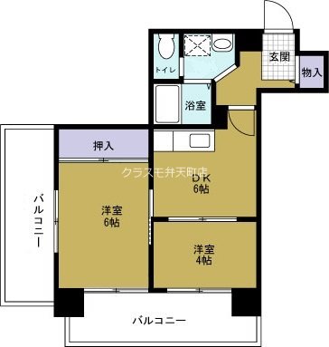 グレース大阪港の間取り