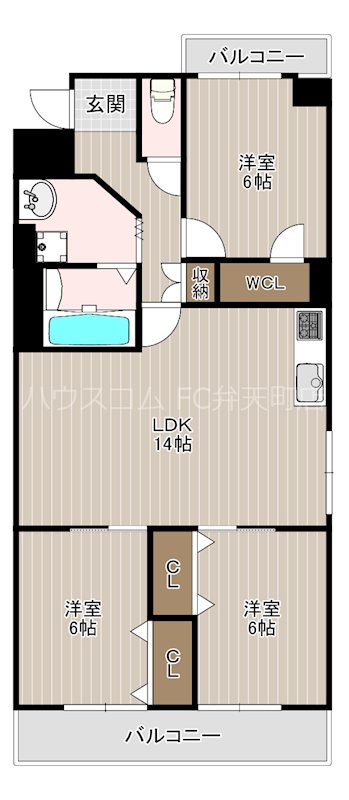 シャトールポートの間取り