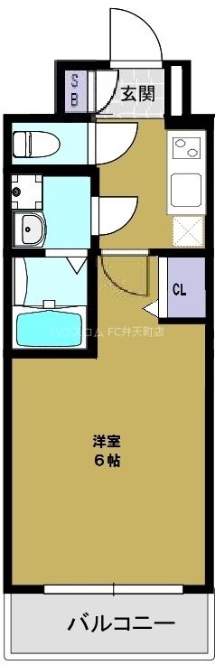 エスリードレジデンス大阪弁天町の間取り