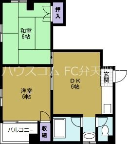 ボンジュール磯路の間取り