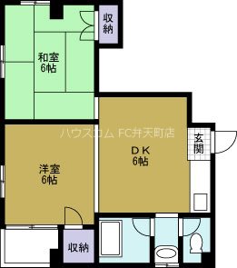 ボンジュール磯路の間取り