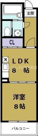 ドウェル倉本2の間取り