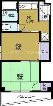 共栄マンションの間取り