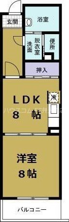 ドウェル倉本2の間取り