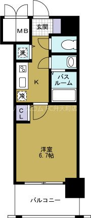 クリスタルグランツ大阪BAYの間取り