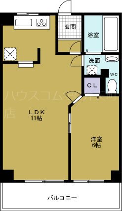コーポラス翌檜の間取り