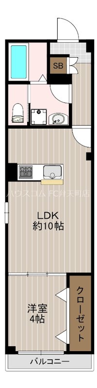 九条の完工年月(2025年4月)築の賃貸マンションの間取り