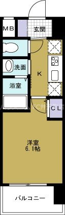 EC難波WEST-SIDEVIグラッドの間取り