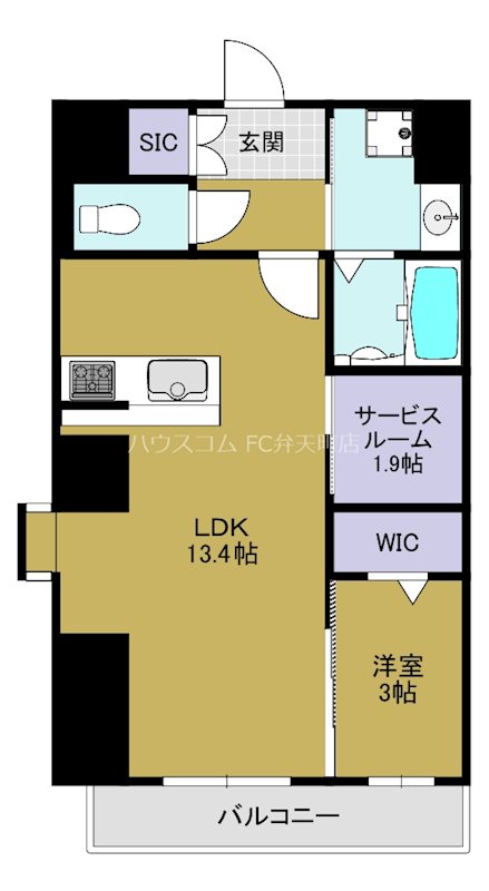 プレサンスNEO九条ディアシスの間取り