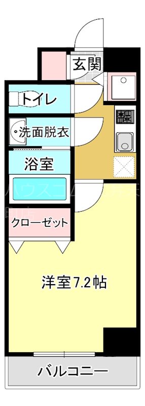 サムティ阿波座Lussoの間取り